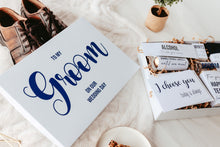 Load image into Gallery viewer, Navy Blue Groom Gift Box