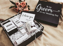 Load image into Gallery viewer, Groom Gift Box with Mug (Black Gift Box)