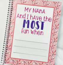 Load image into Gallery viewer, Activity book for Nana from the Grandkids