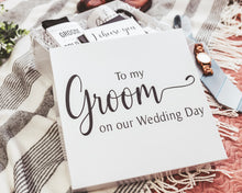 Load image into Gallery viewer, Groom Gift Box with Mug (White Gift Box)
