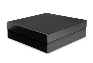 10" x 10" x 3" Black Gift Boxes