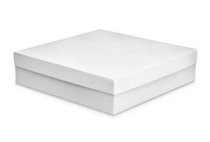 10" x 10" x 3" White Gift Boxes